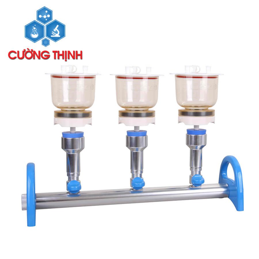 Bộ lọc chân không 3 nhánh với phễu 300ml